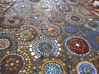 brown mosaic mandalas