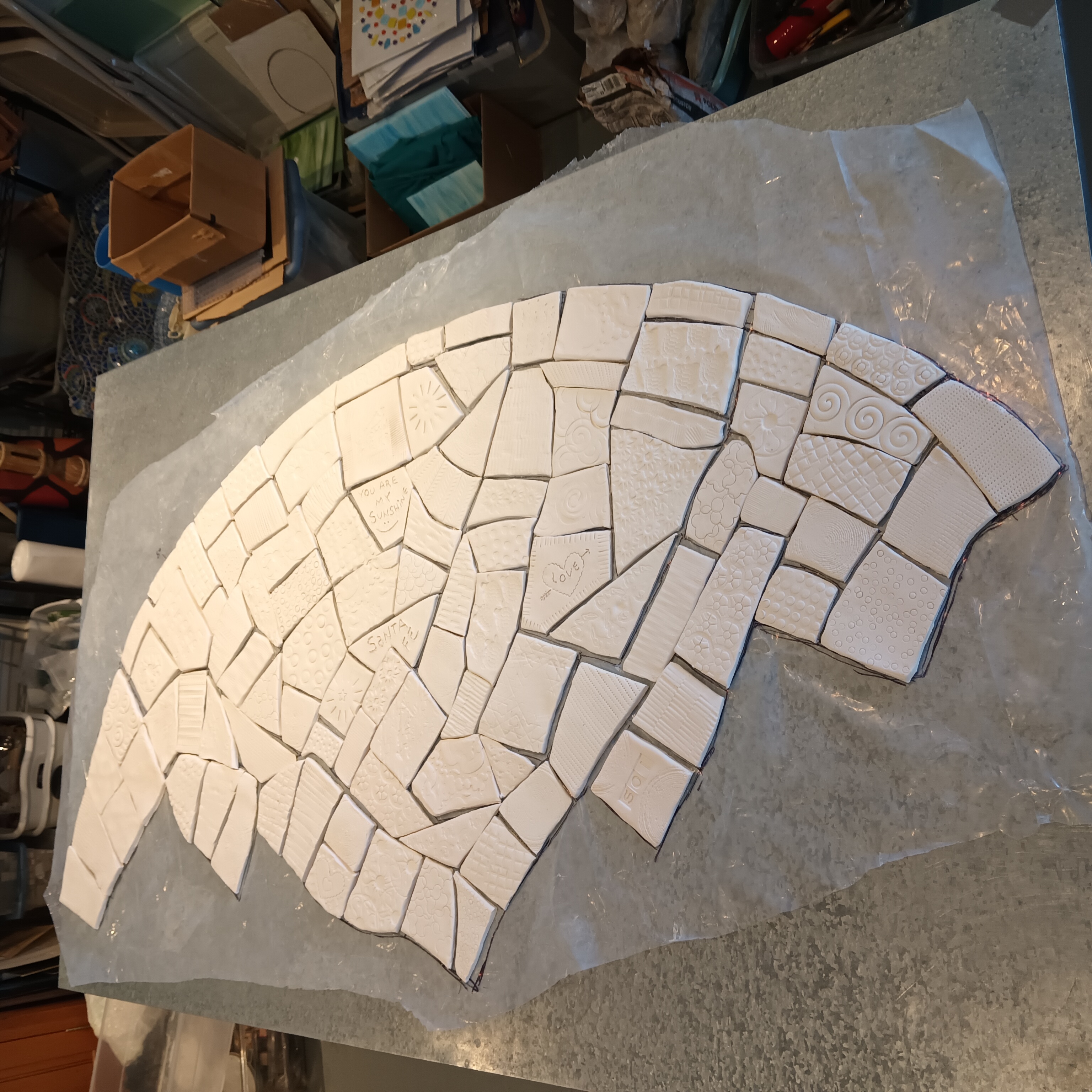 unglazed tiles for the rising sun
