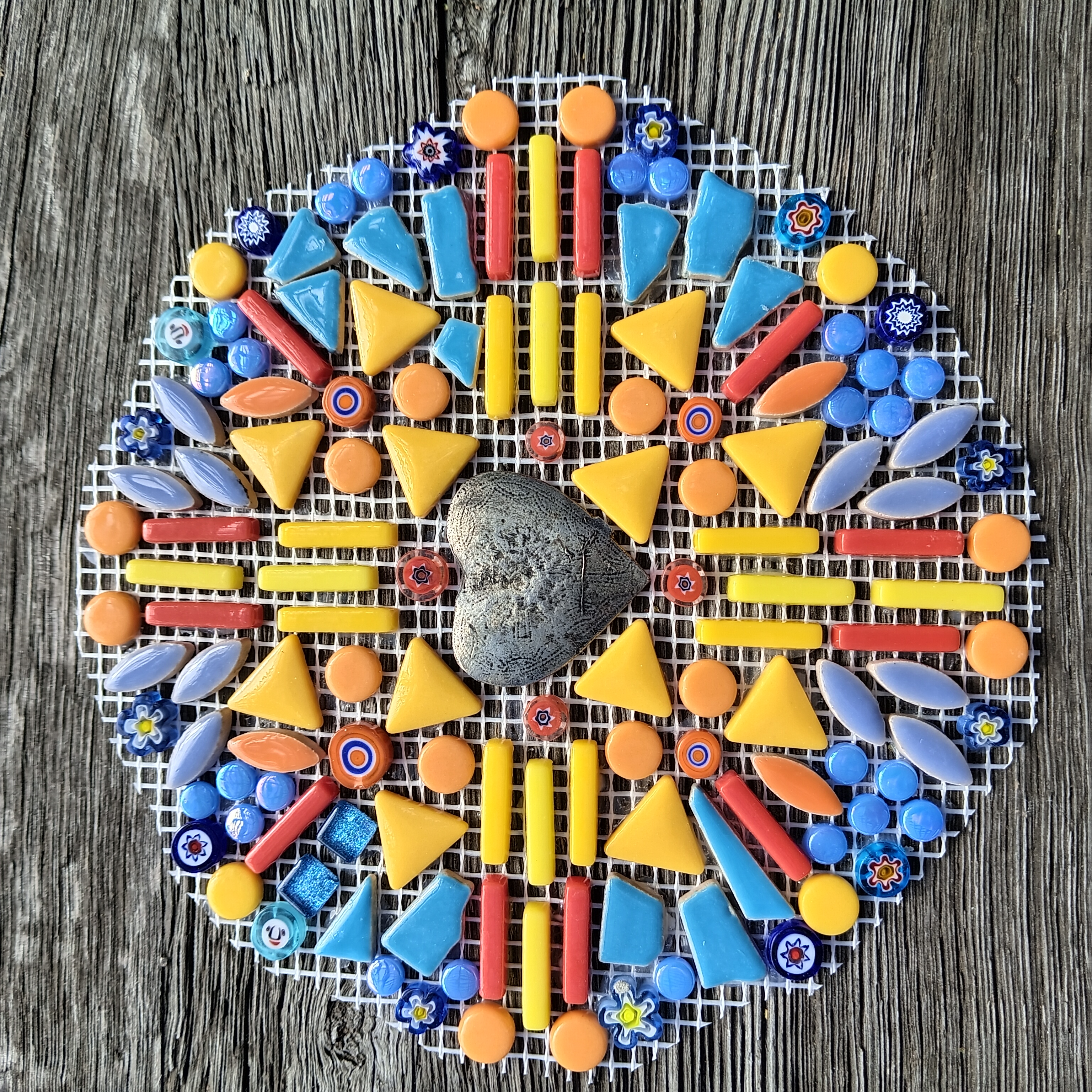 a mandala made by a volunteer