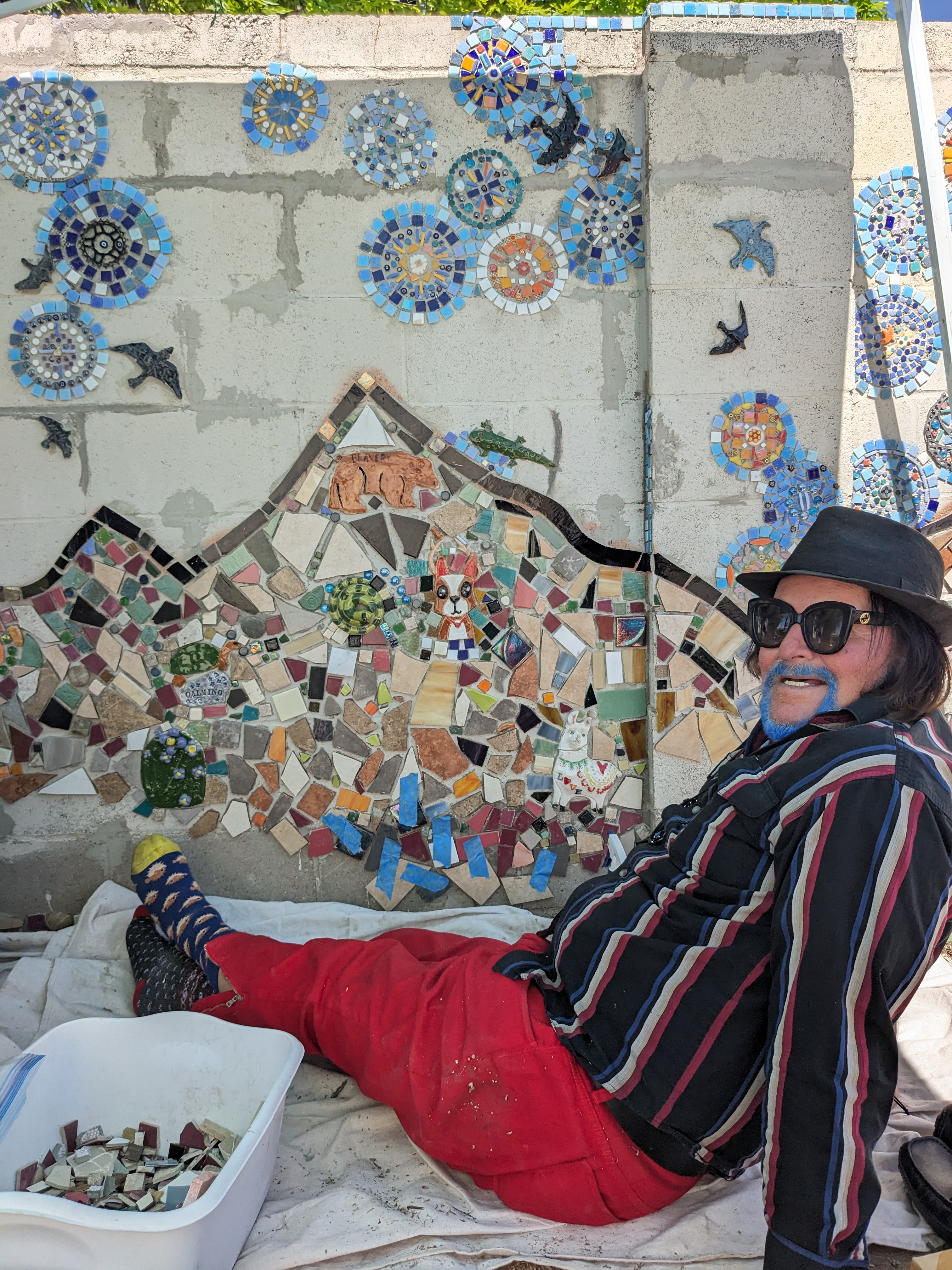 image of work on the Generations mural project