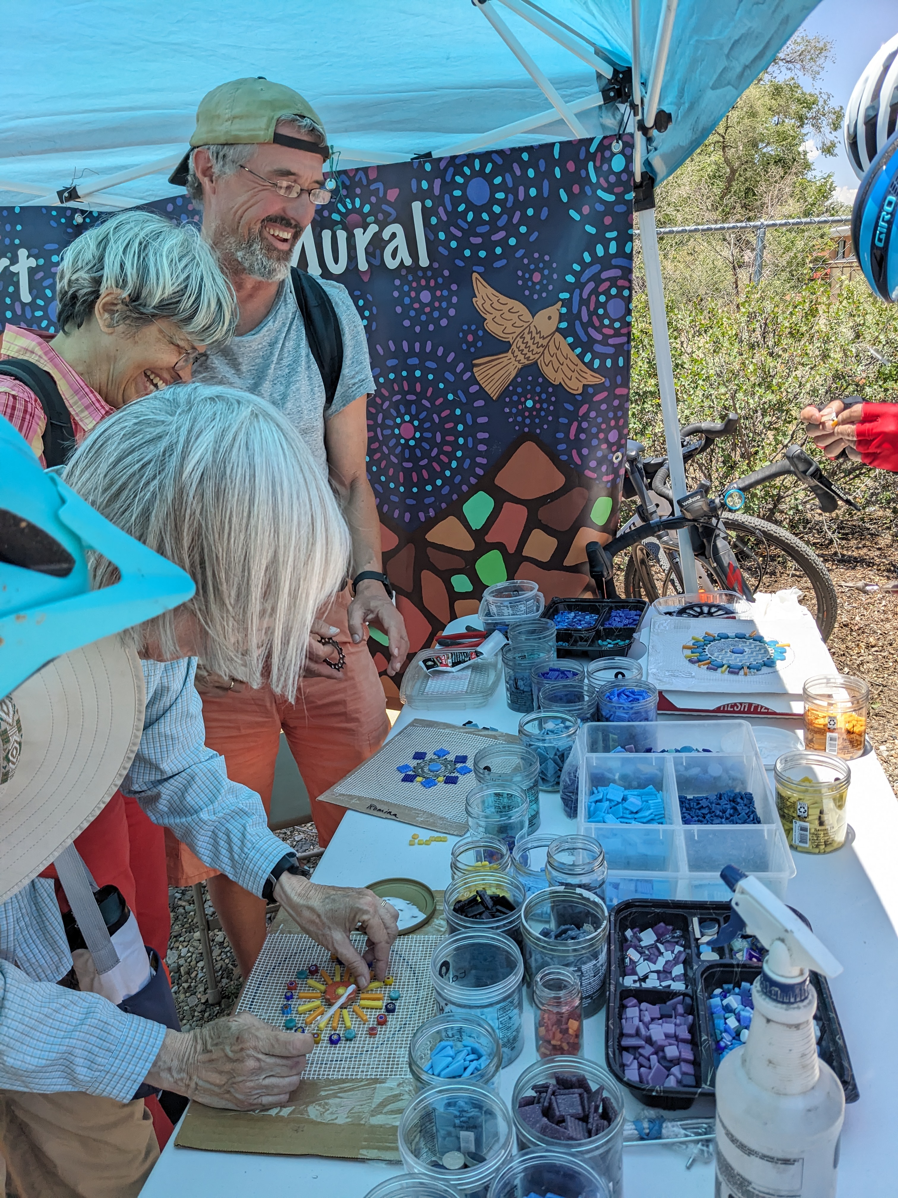 image of work on the Generations mural project