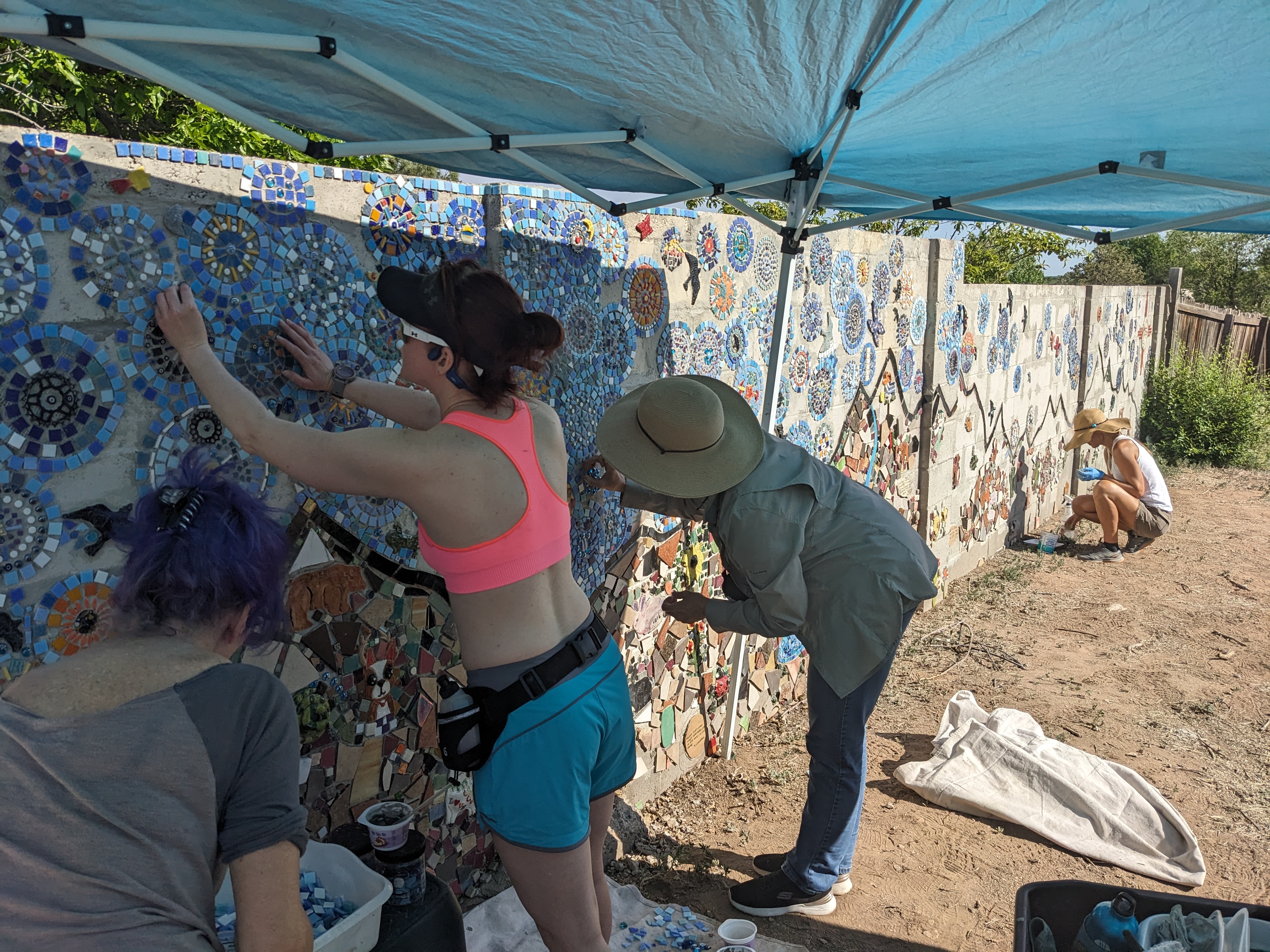 image of work on the Generations mural project