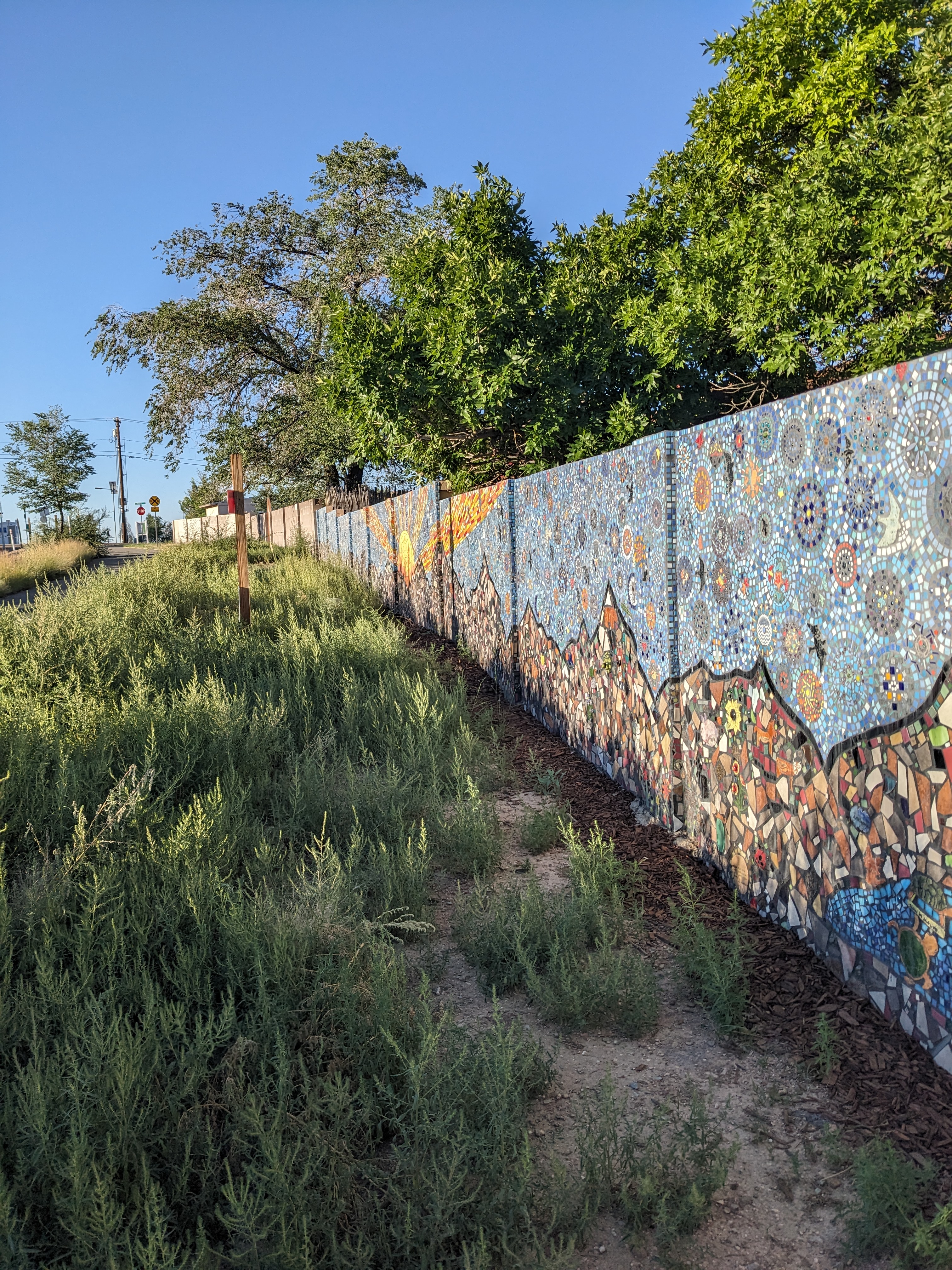 image of work on the Generations mural project