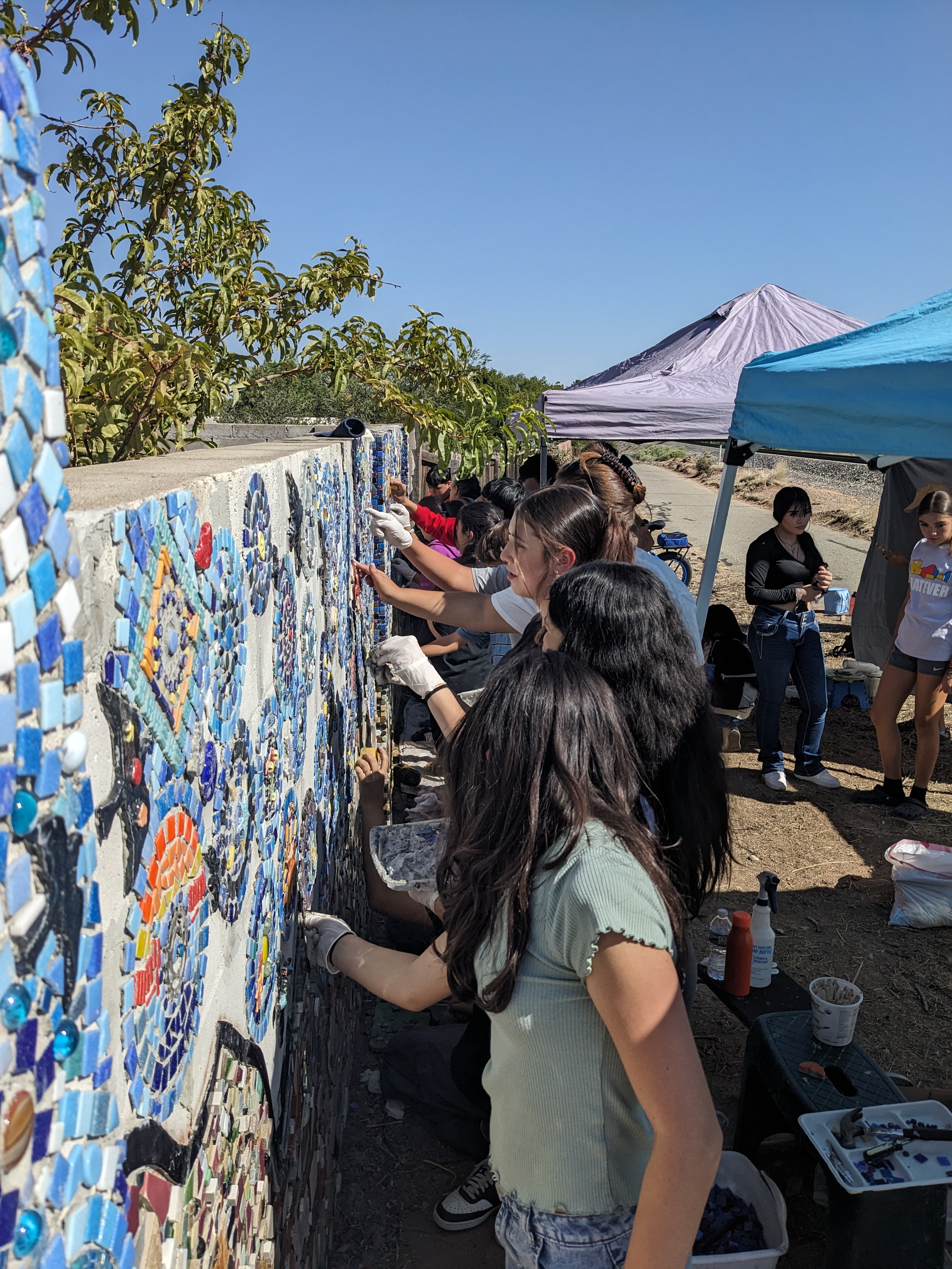 image of work on the Generations mural project