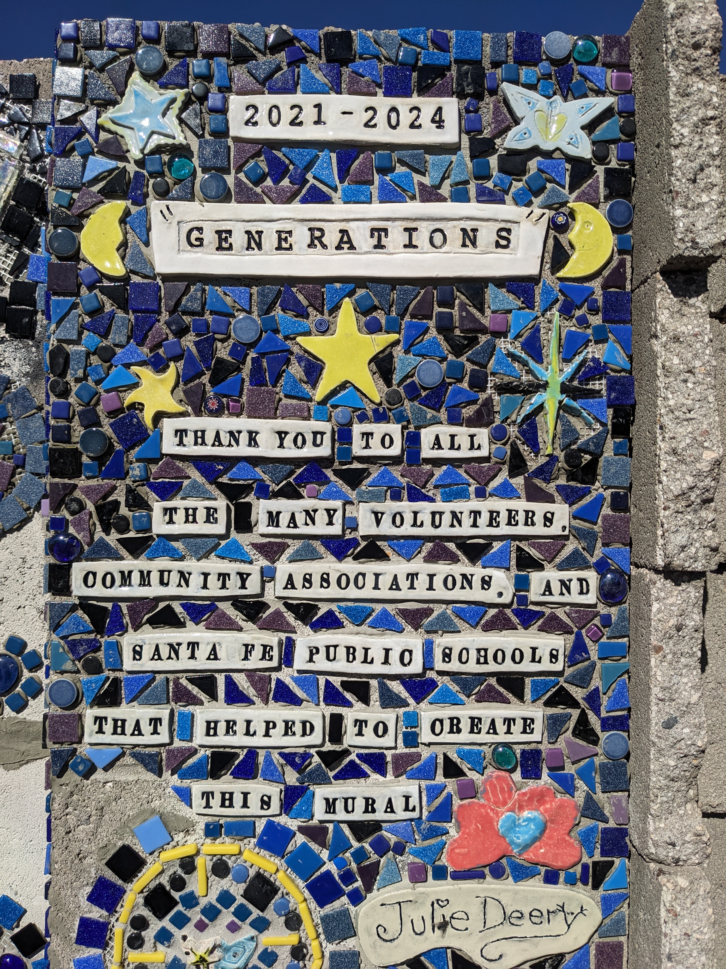 image of work on the Generations mural project